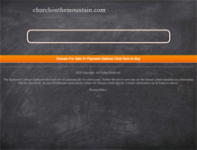 Tablet Screenshot of churchonthemountain.com